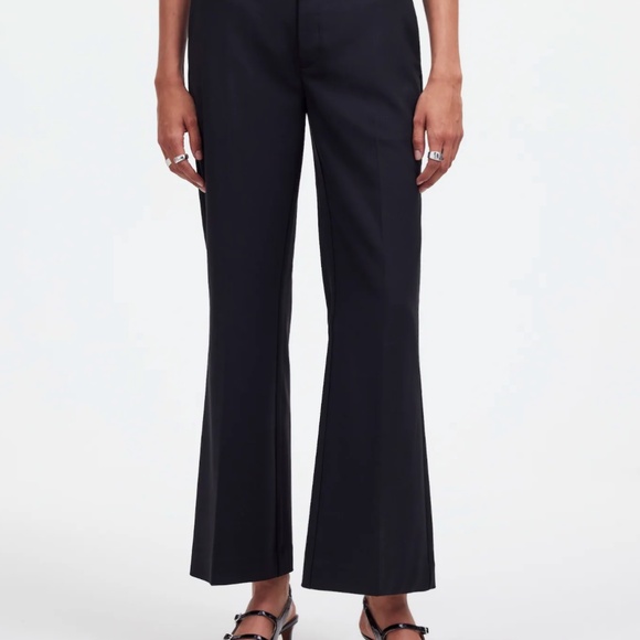 Madewell Black Flare Pants Professional Wear - Picture 2 of 8